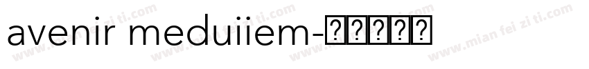 avenir meduiiem字体转换